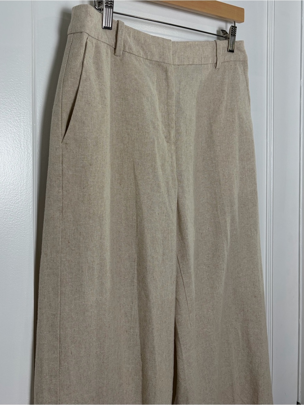 J crew Linen-blend Remy high-rise wide-leg pant - Picture 6 of 16